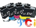 Premium Compatible Color Ink Inkjet Cartridges LC514 for Brother DCP-J1270N Printer